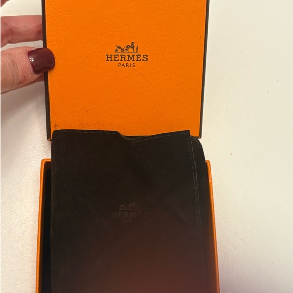 Hermes Kelly Paris Swiss made brown and silver watch. - Picture 7 of 9